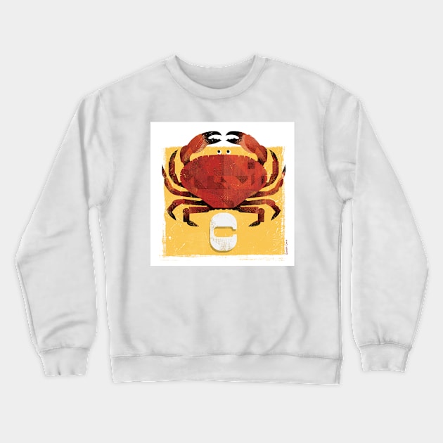 C for Crab Crewneck Sweatshirt by Gareth Lucas